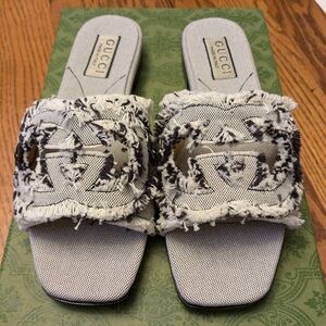 Ivory Gucci Slides